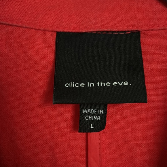 Linen red blazer - Picture 2 of 3